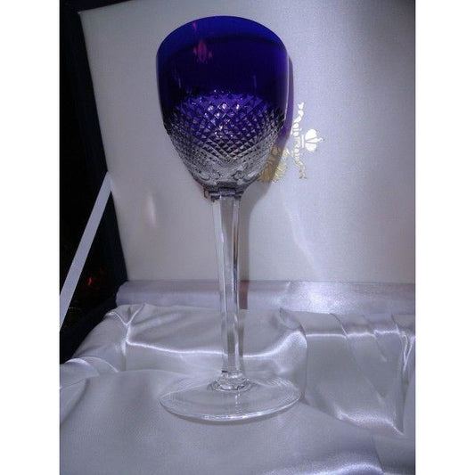 Faberge Crystal Purple Goblet Glass without Faberge Box
