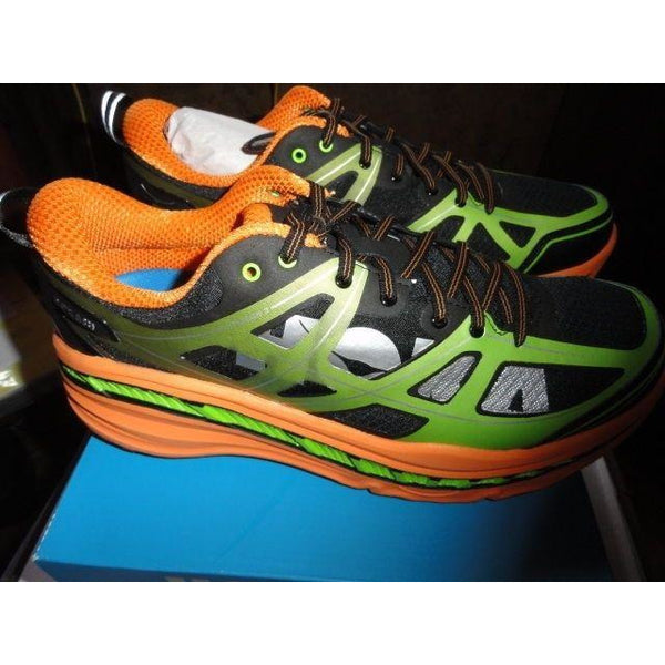 Hoka One One Mens Stinson 3 ATR Shoes 1008326 Bright Green / Persimmon 12.5