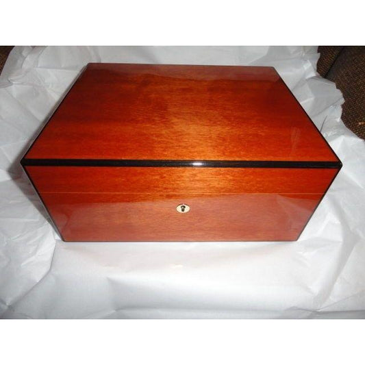 Elie Bleu Mahogany Humidor 100  Count new in original box