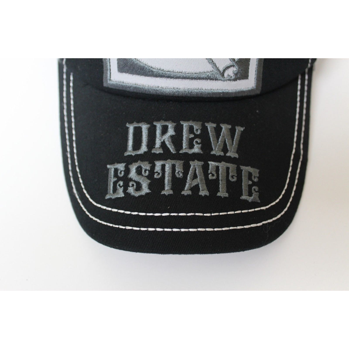 Black & Gray embroidered hat