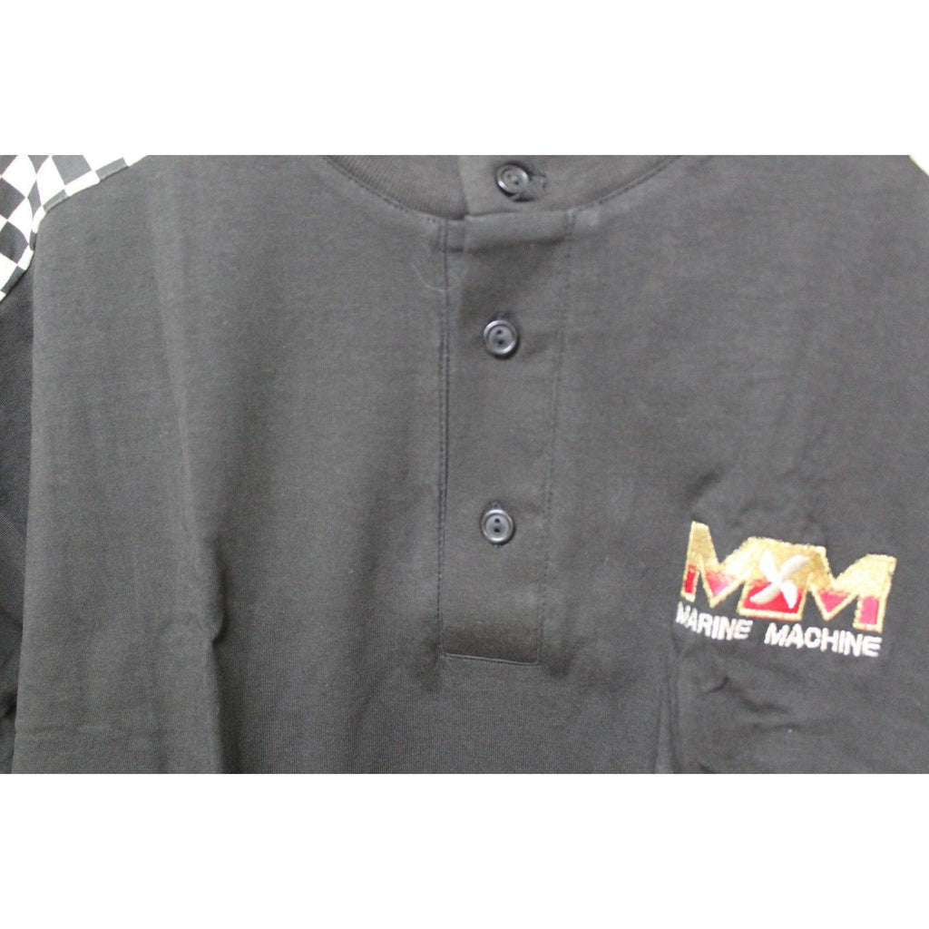 Ash City Black Henley Shirt