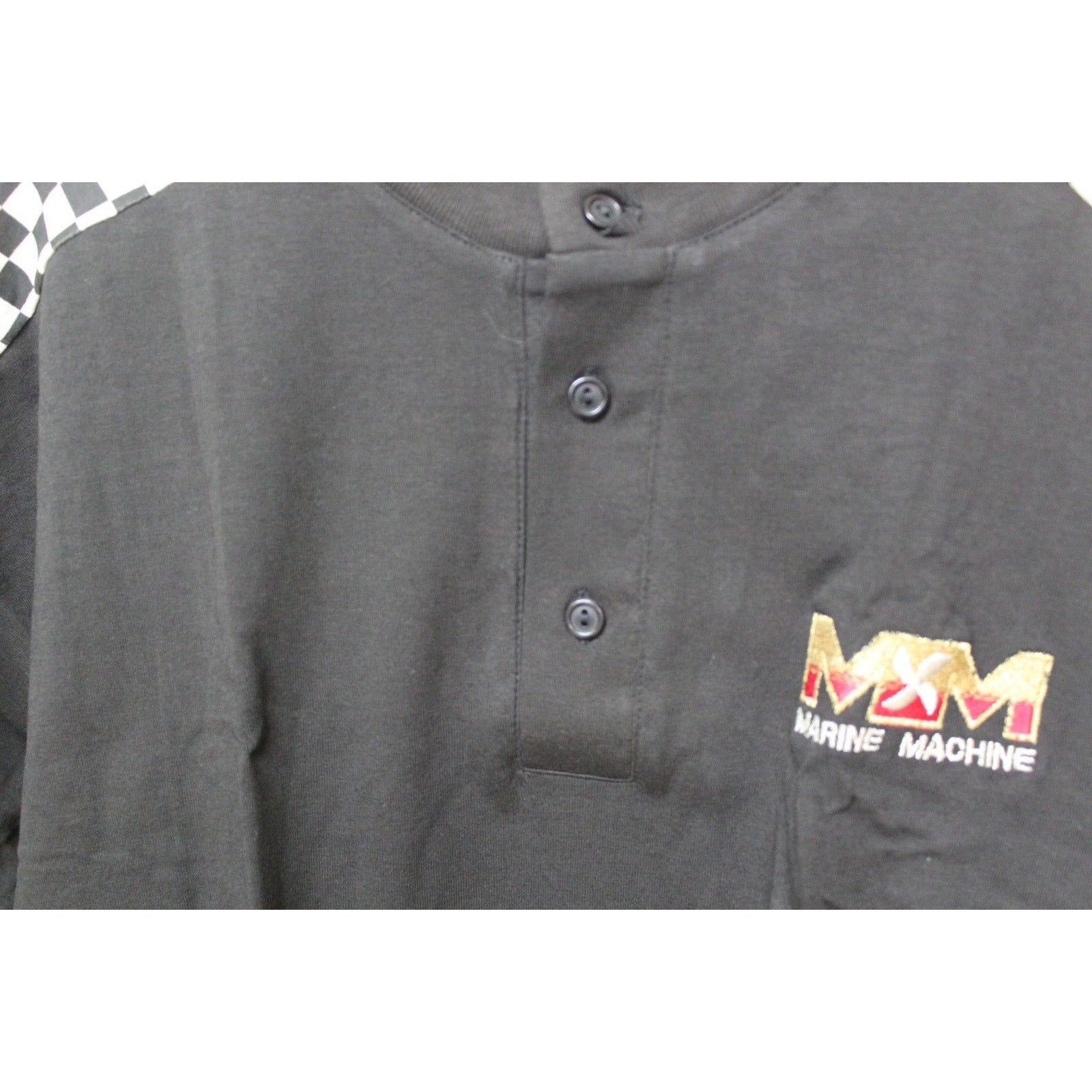 Ash City Black Henley Shirt