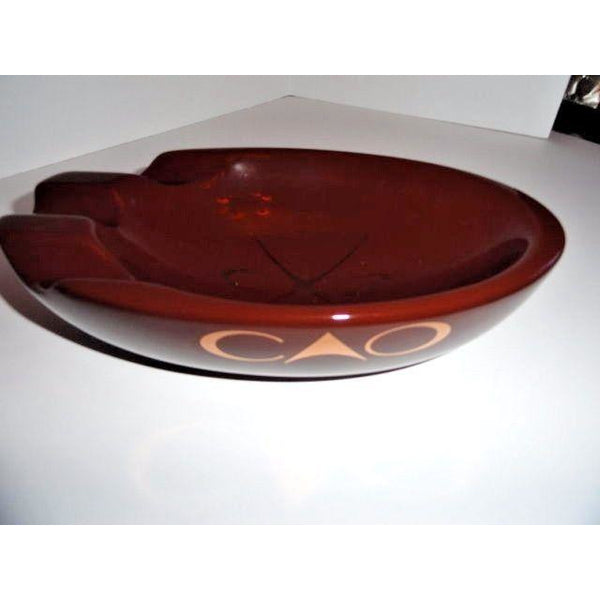 CAO Brown  3 Cigar Bowl Ashtray -- BRAND NEW IN BOX