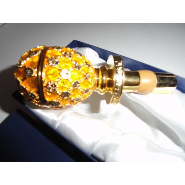 Faberge  Gold Coronation  Bottle Stopper