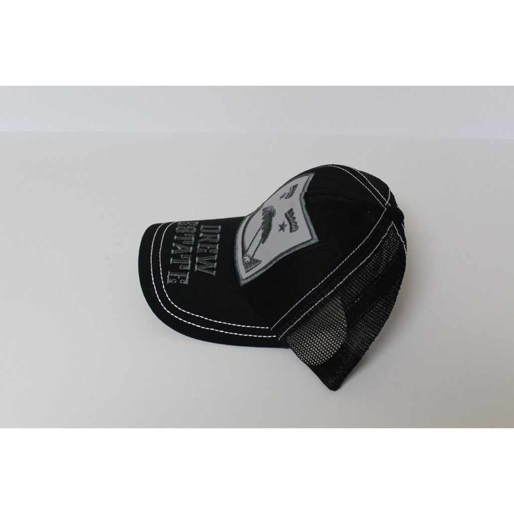 Black & Gray embroidered hat