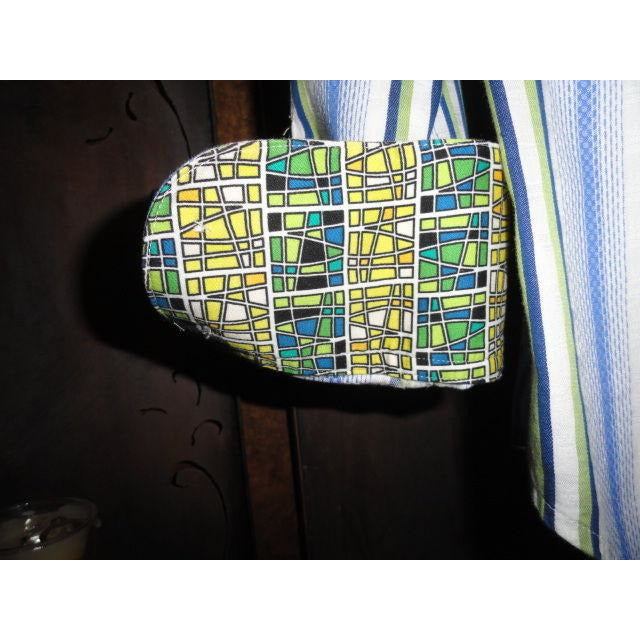 Robert Graham Classic Fit Blue Green Stripe Contrast Cuff Shirt — Medium