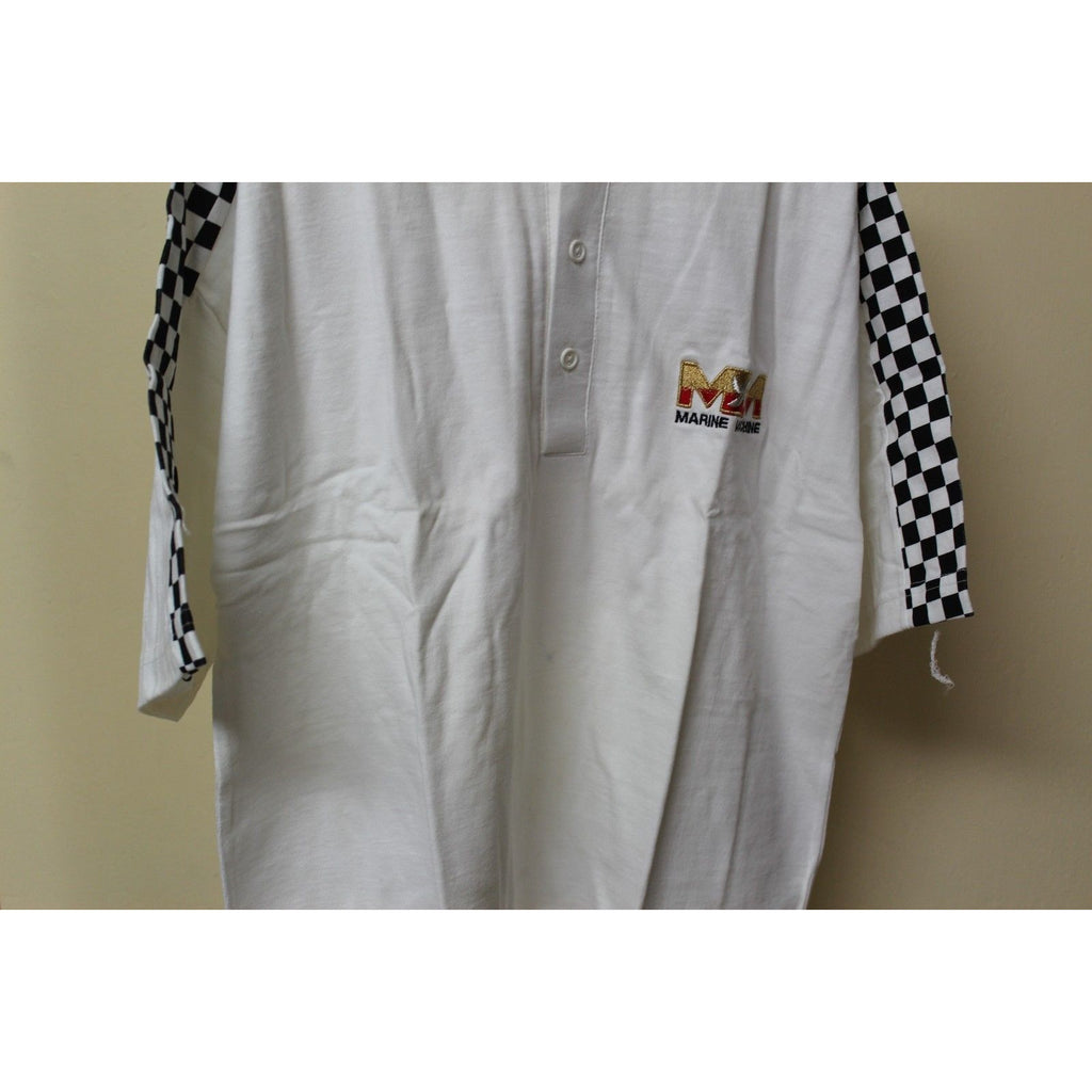 Ash City White Henley Shirt