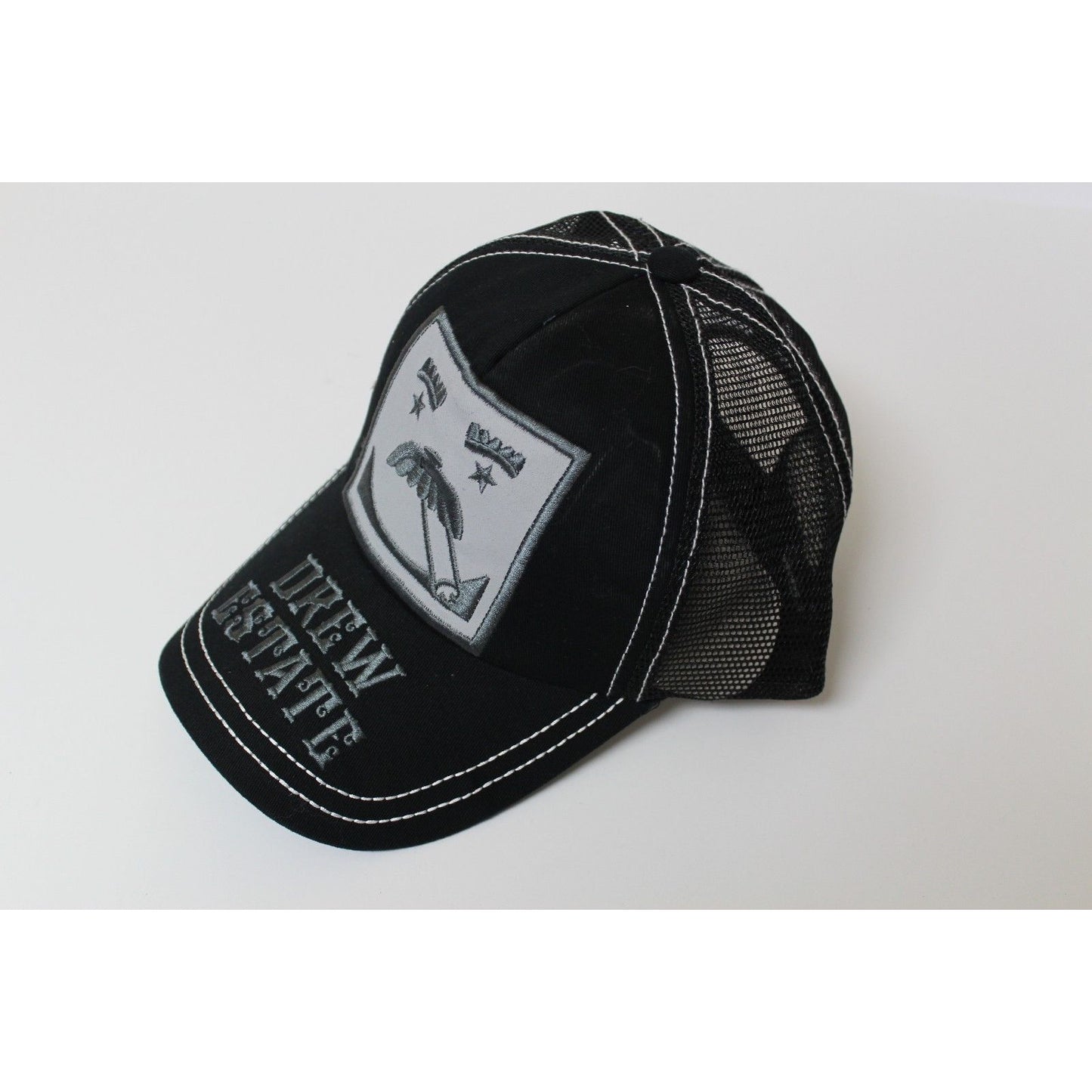 Black & Gray embroidered hat