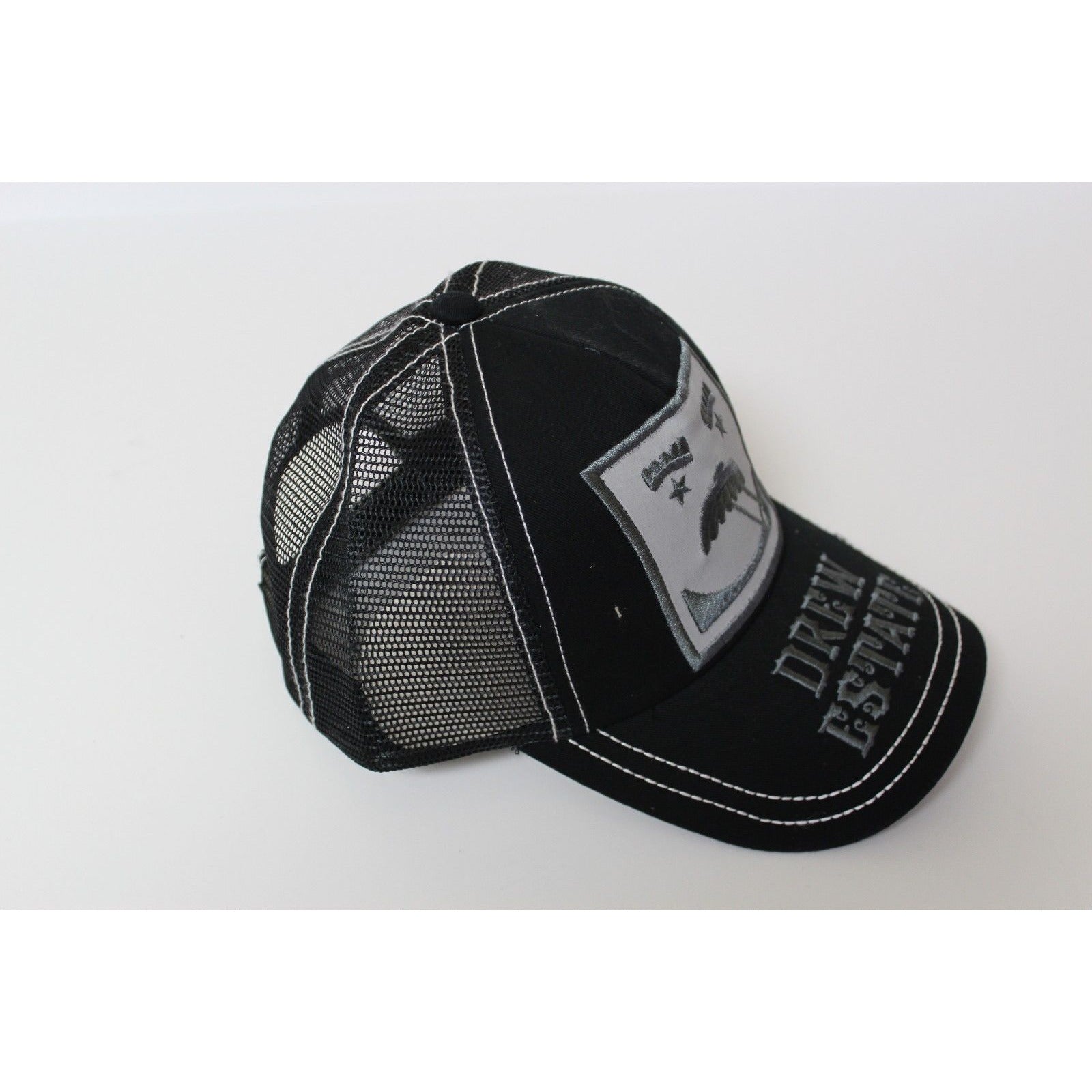 Black & Gray embroidered hat