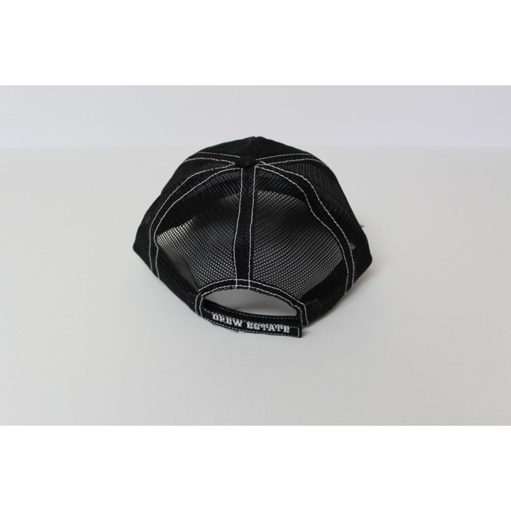 Black & Gray embroidered hat