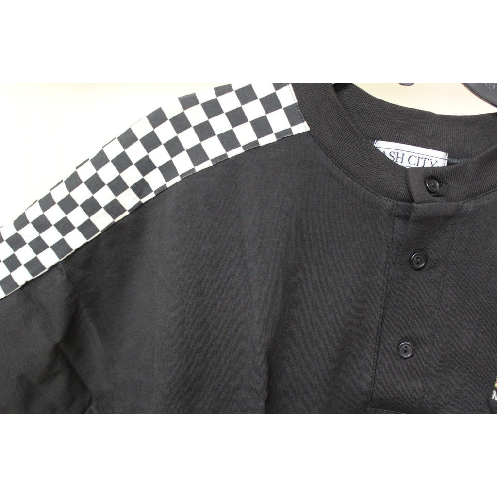 Ash City Black Henley Shirt