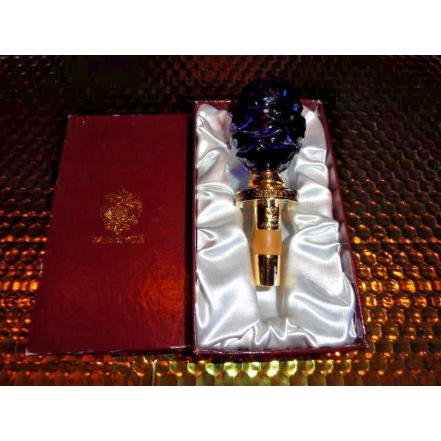 Faberge Blue Crystal Pine Cone Bottle Stopper