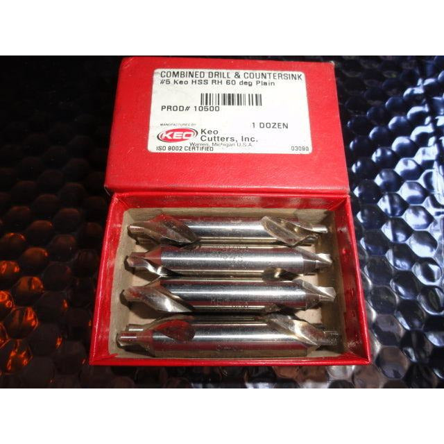 combined drill & countersink box of 8