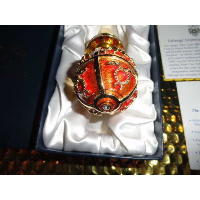 Faberge  Red & Gold  Enamel  Bottle Stopper
