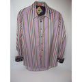 Robert Graham Fine Multicolor Stripe Shirt — Medium