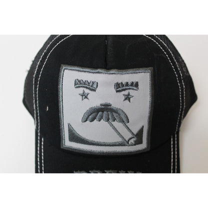 Black & Gray embroidered hat