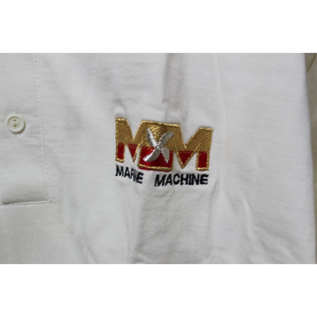 Ash City White Henley Shirt