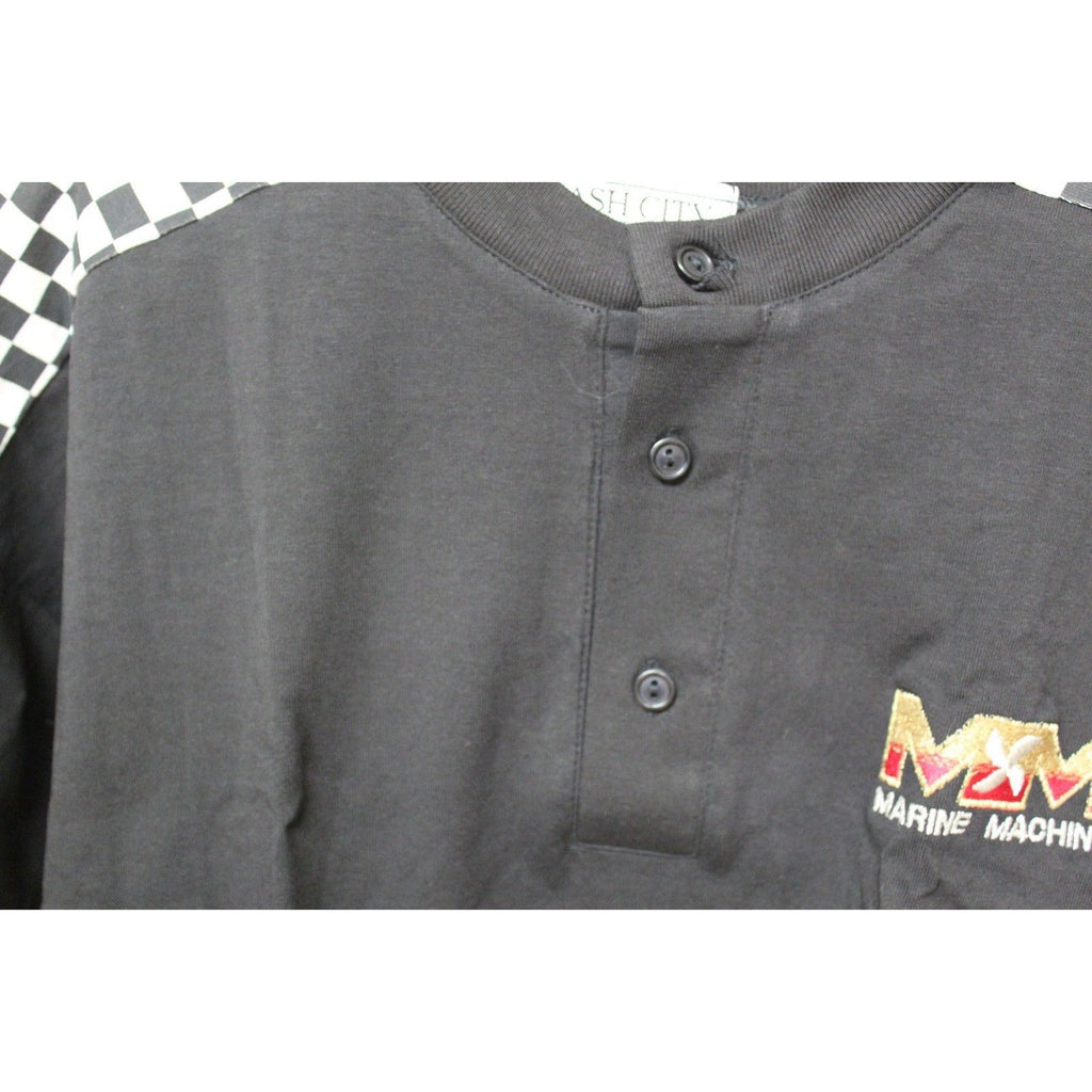 Ash City Black Henley Shirt