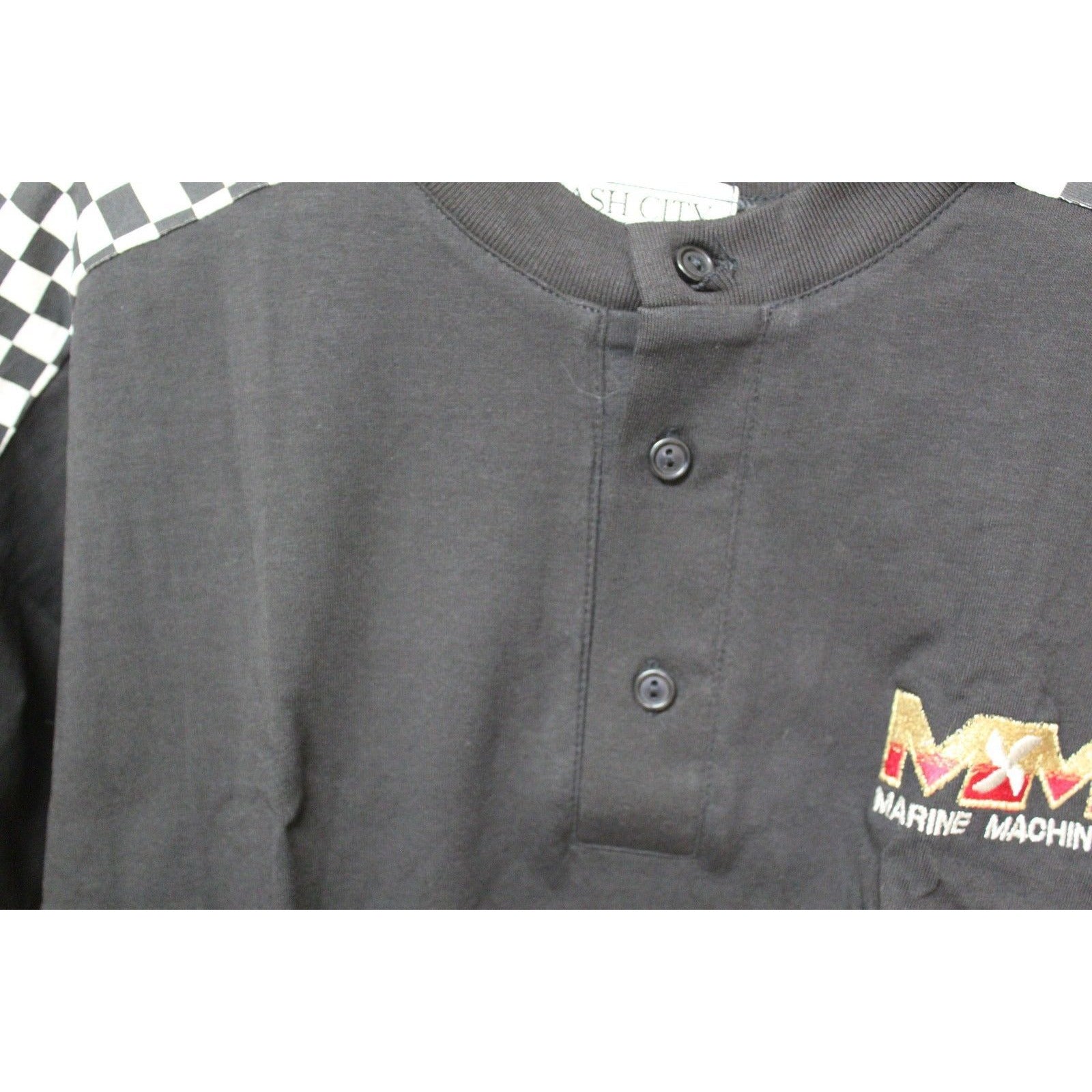 Ash City Black Henley Shirt