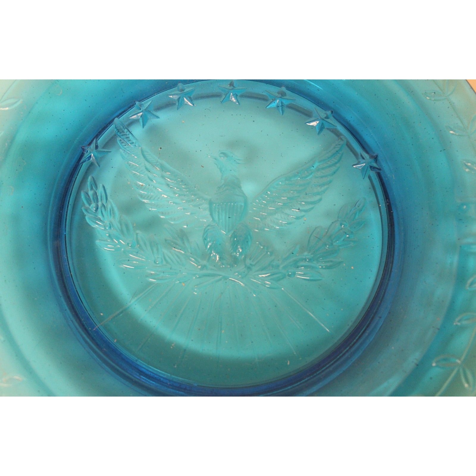 Blue Glass Ashtray