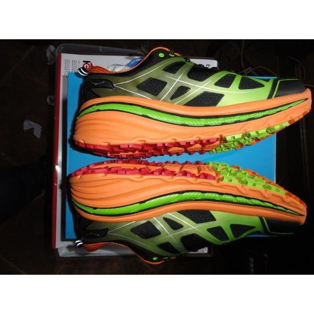 Hoka One One Mens Stinson 3 ATR Shoes 1008326 Bright Green / Persimmon 12.5