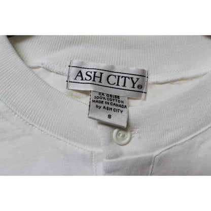 Ash City White Henley Shirt