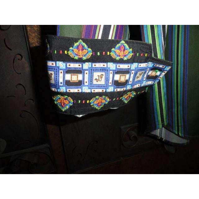 Robert Graham Olive Multicolor Bold Stripe Shirt — Medium