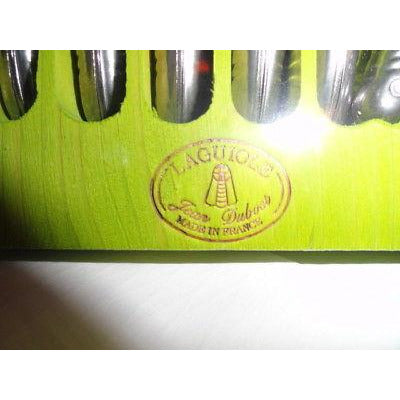 Laguiole Natura 6 Steak Knife Set & Wood Tray