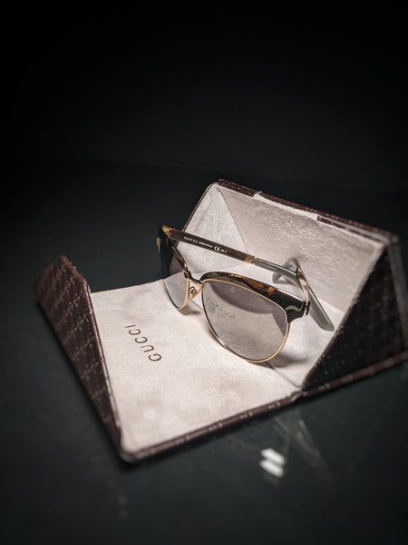 Gucci Ladies Gold Sunglasses