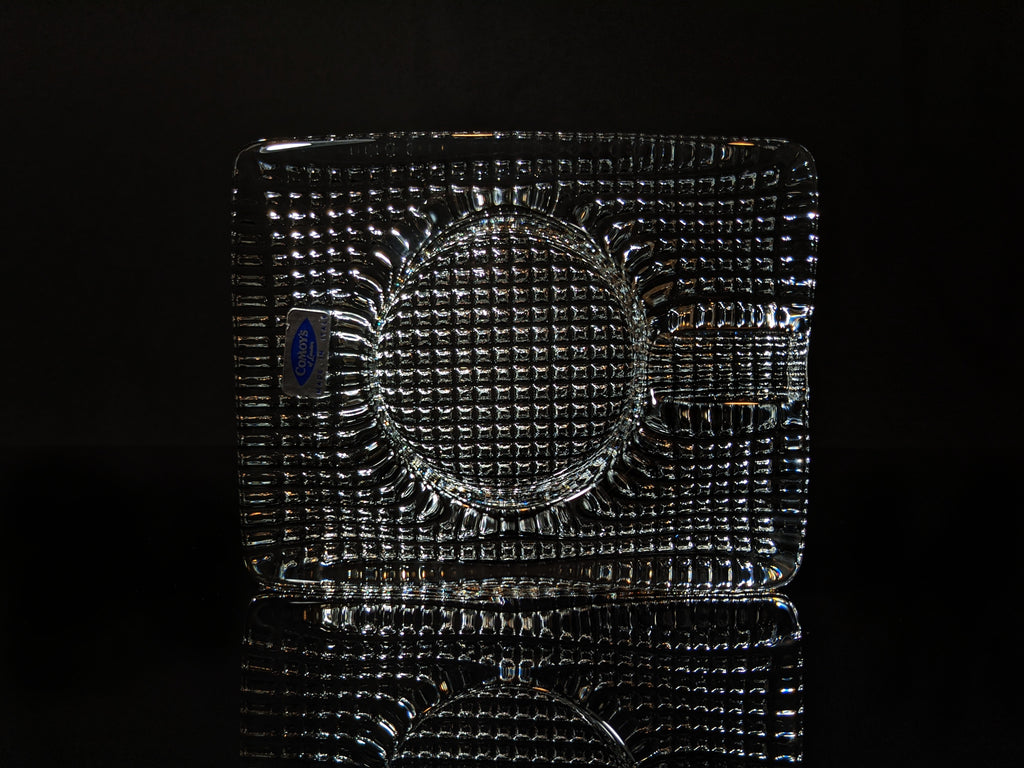 Comoy's of London Glass Cigar Ashtray made in Italy
