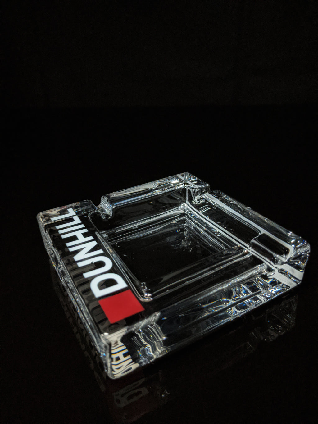 Dunhill Square Glass Ashtray