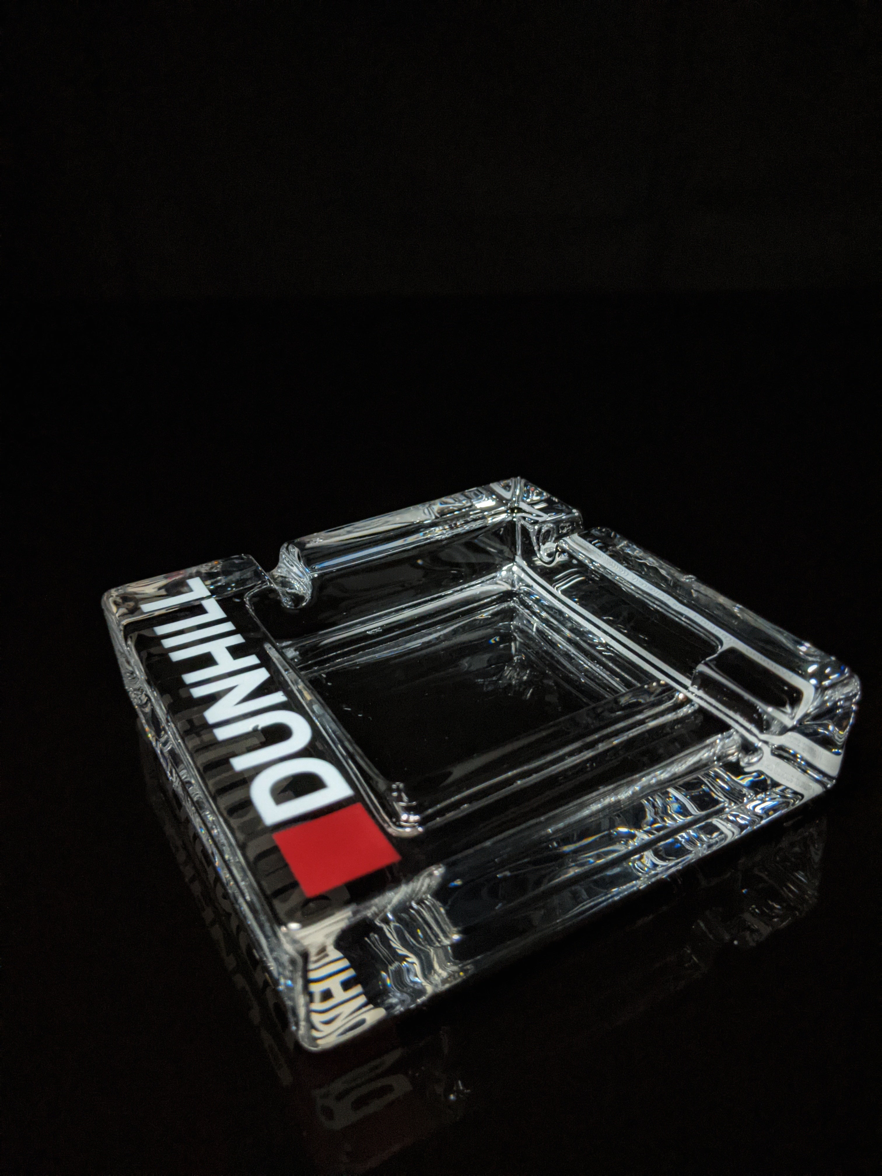 Dunhill Square Glass Ashtray