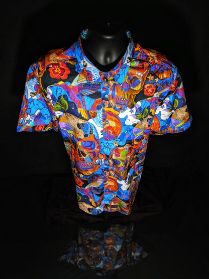 Robert Graham - Colorful Short Sleeve - Men's  3XL Button Down Classic Fit