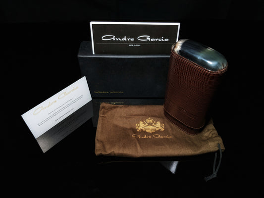 Andre Garcia Dark Brown Horizontal leather case AGHBRH