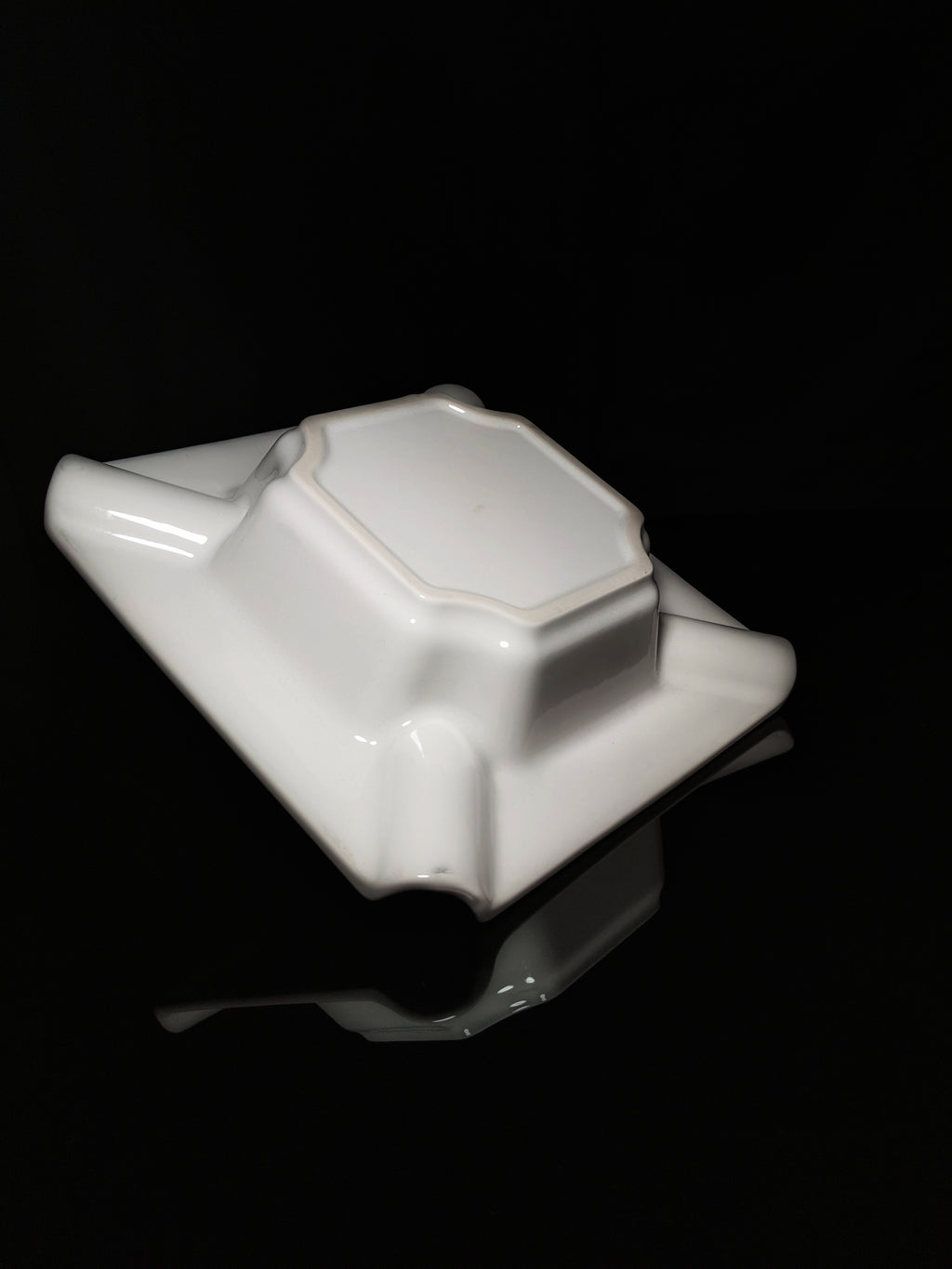 Large Ceramic Cigar Ashtray 9" Square
