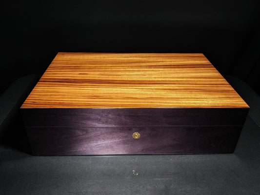 Elie Bleu Zebrawood Humidor 110 count