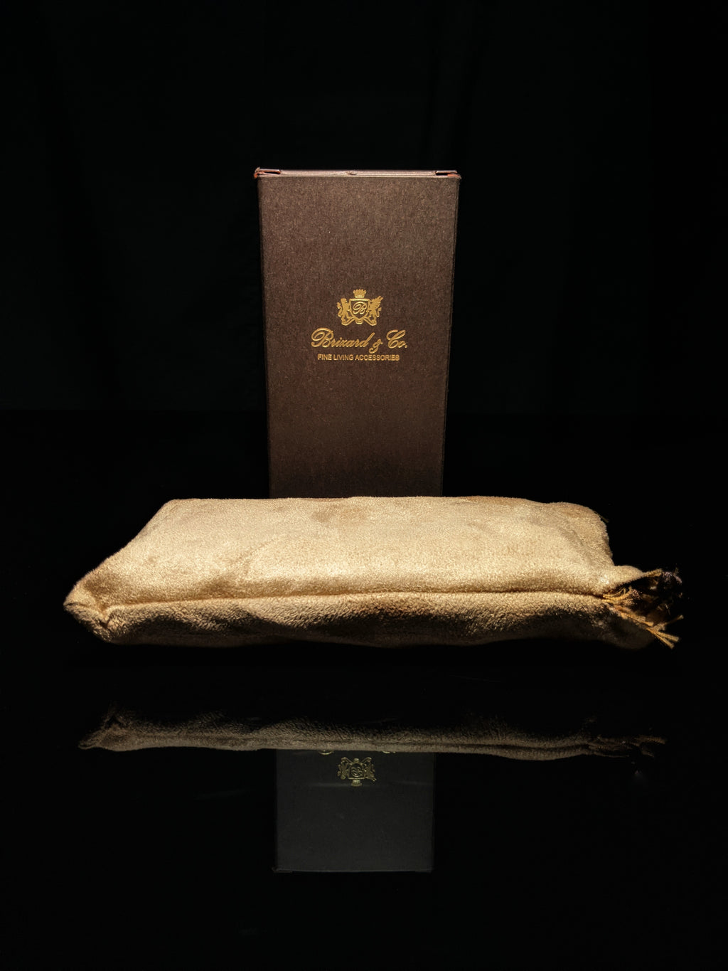 Brizard and Co. Show Band 3 Cigar Case — Camouflage & Orange Leather