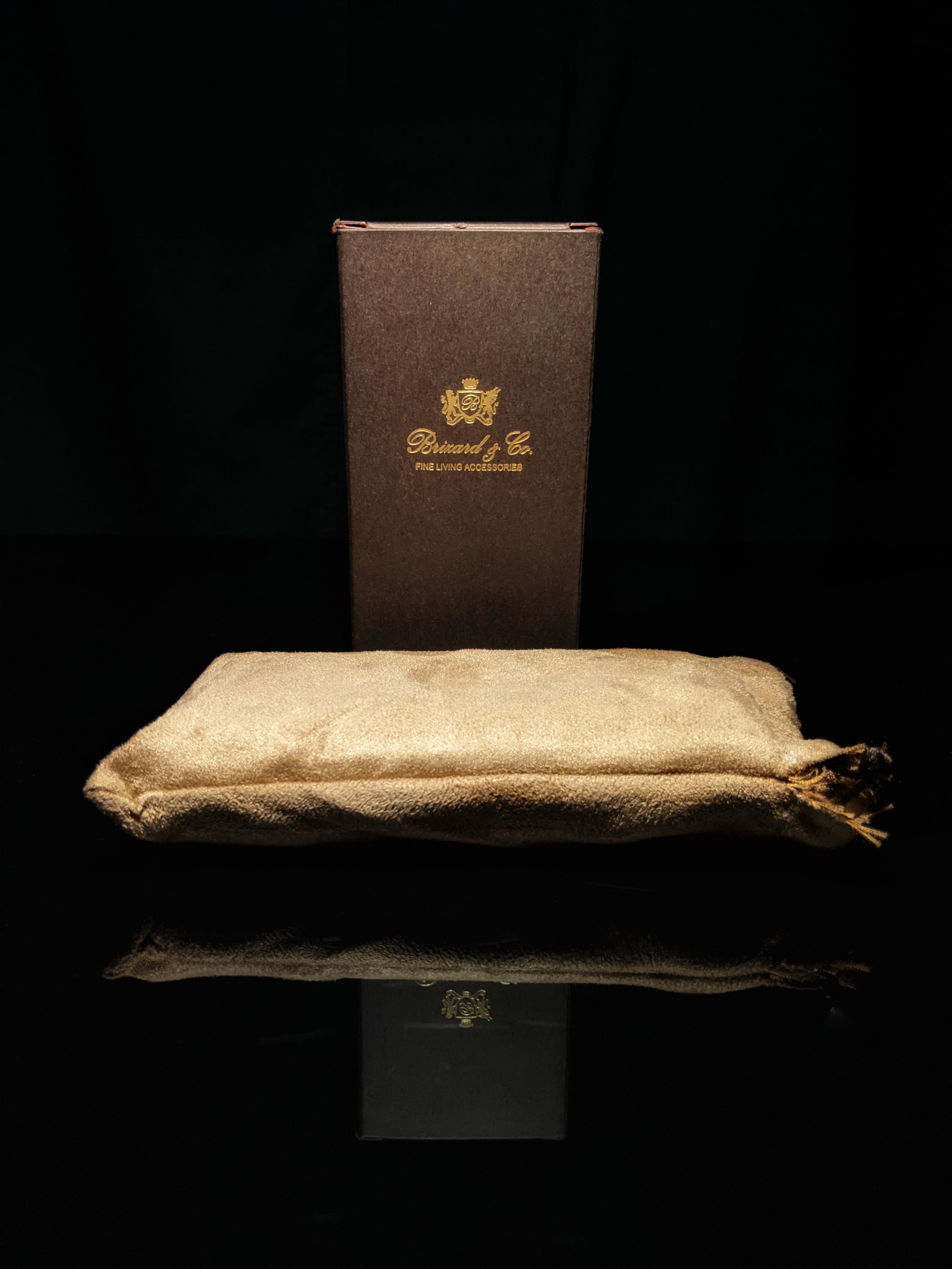 Brizard and Co. Show Band 3 Cigar Case — Camouflage & Orange Leather
