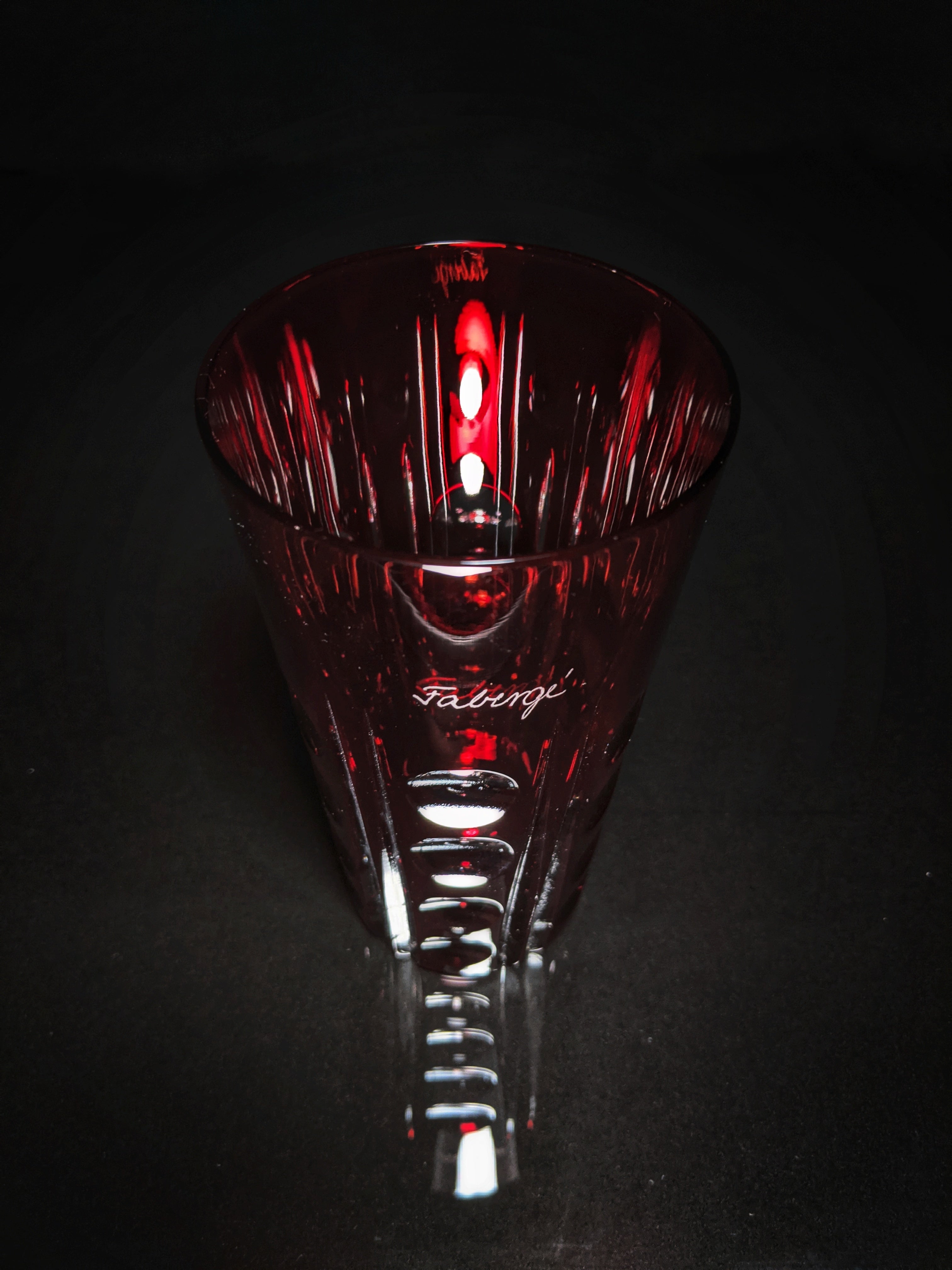 Faberge Crystal Colored Bubble Glasses