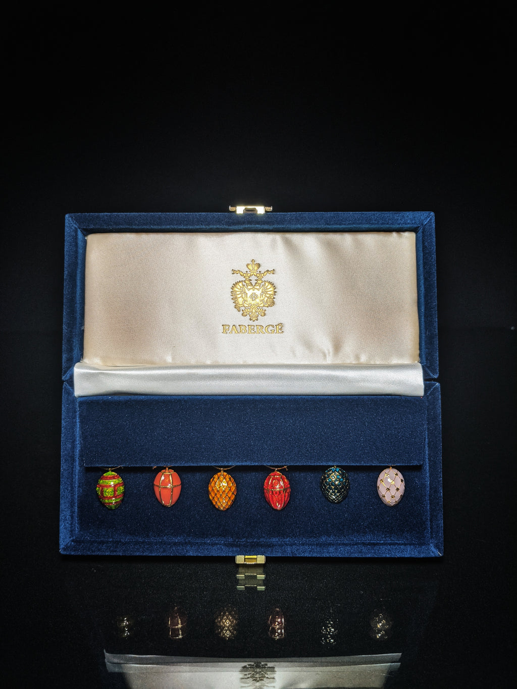 Faberge Wine Glass Charm Set of 6