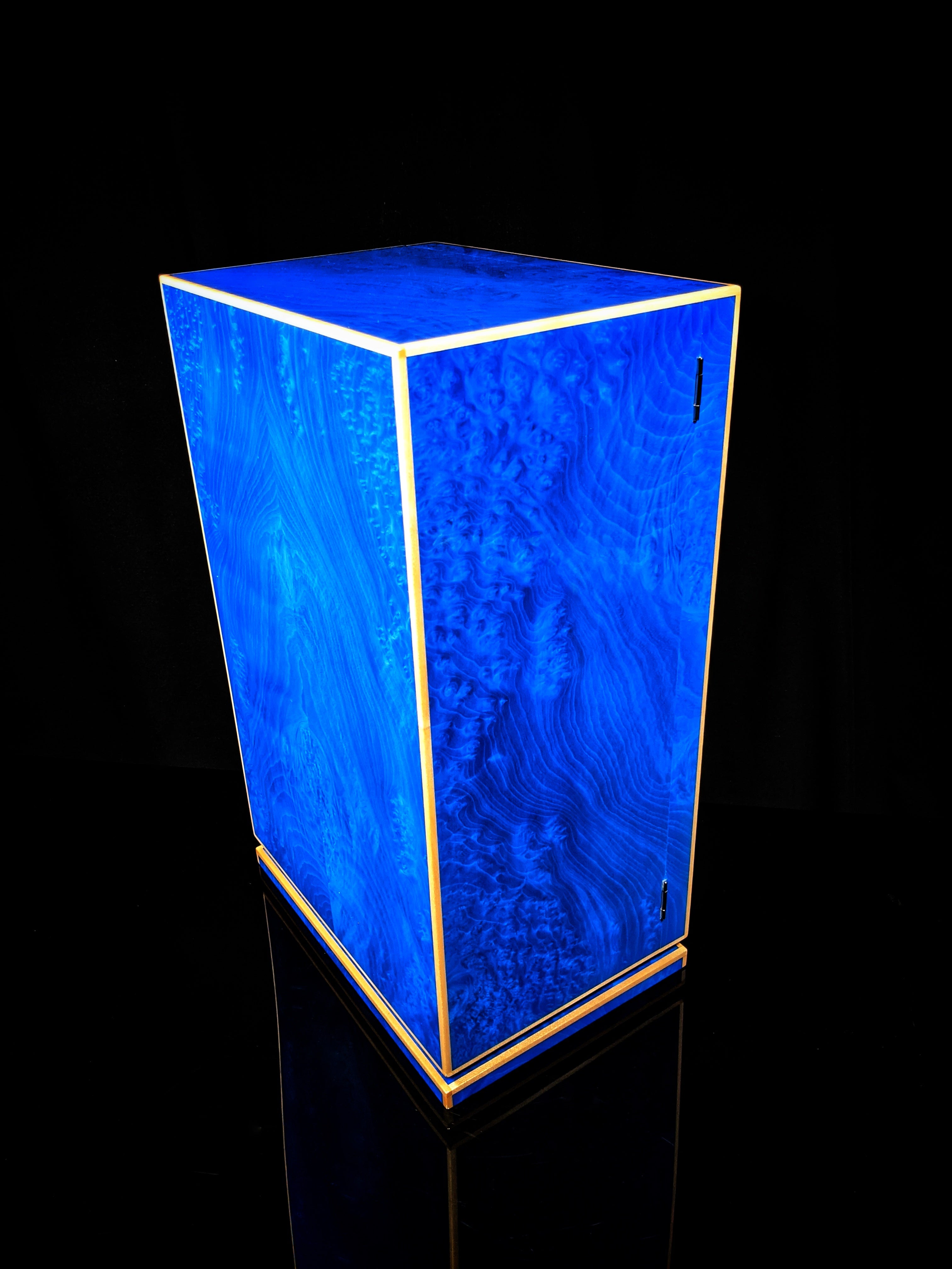 Elie Bleu Blue Madrona Cabinet Humidor