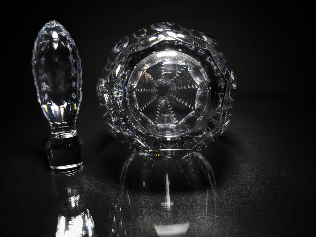 Faberge Bristol Clear Crystal Decanter NIB