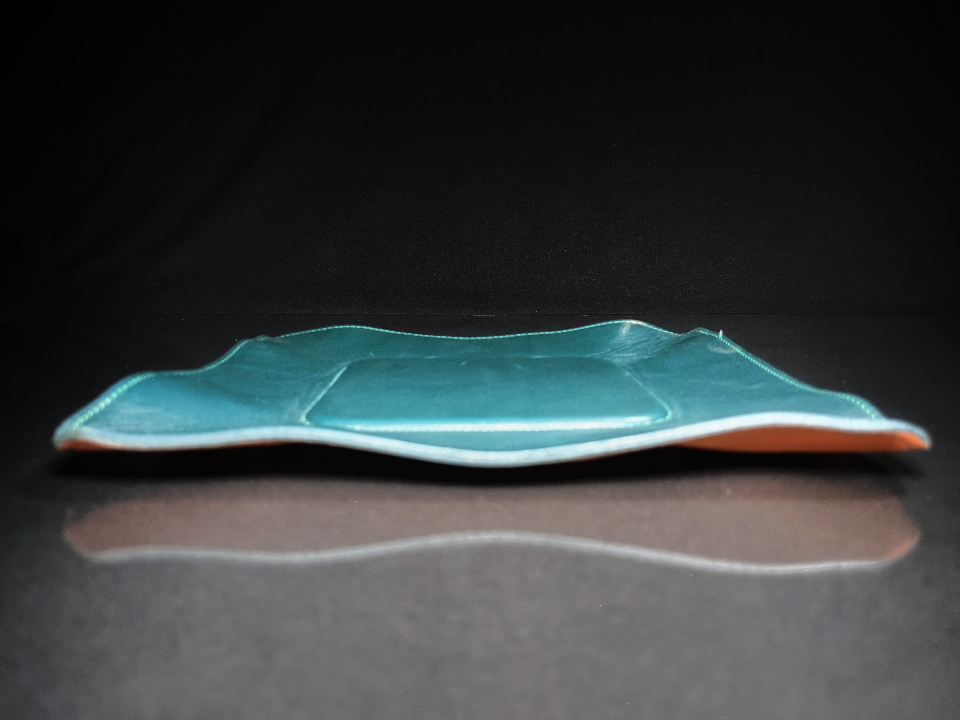 Brizard and Co Augusta Green Leather Valet Tray