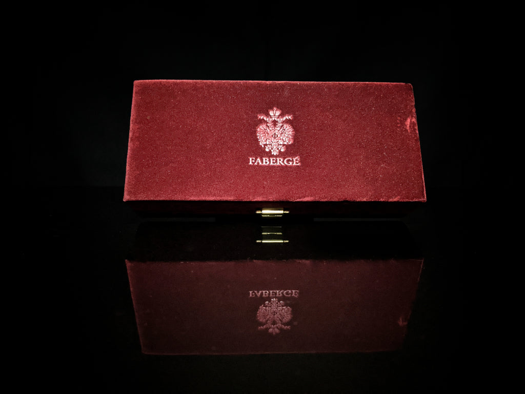Fabergé Crystal Glass Charms — Set of 6 in Original Velvet Box