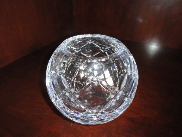 Faberge Pine Cone Crystal Rose Bowl in the original box