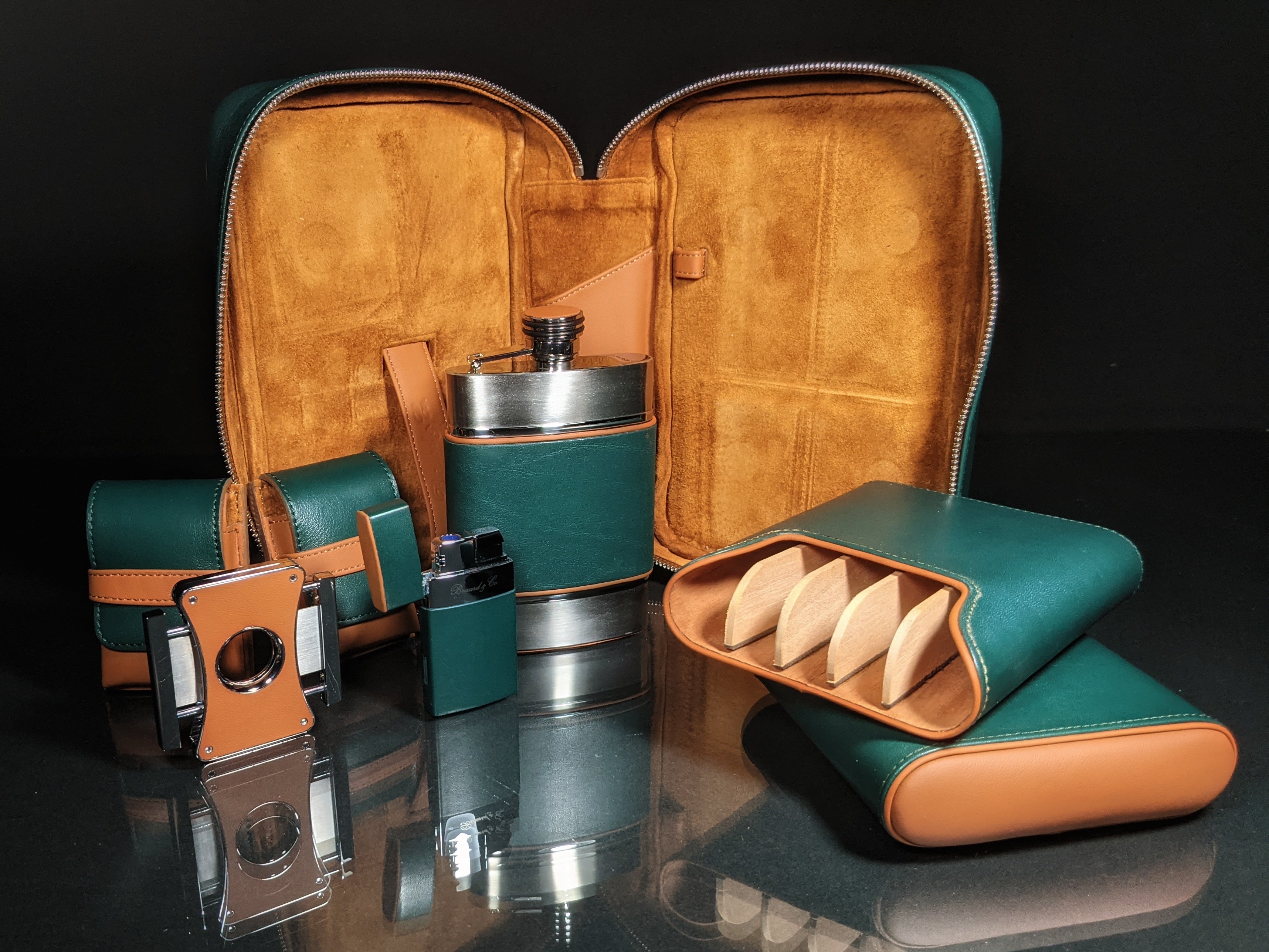 Brizard and Co Augusta Havana Traveler with cutter and lighter