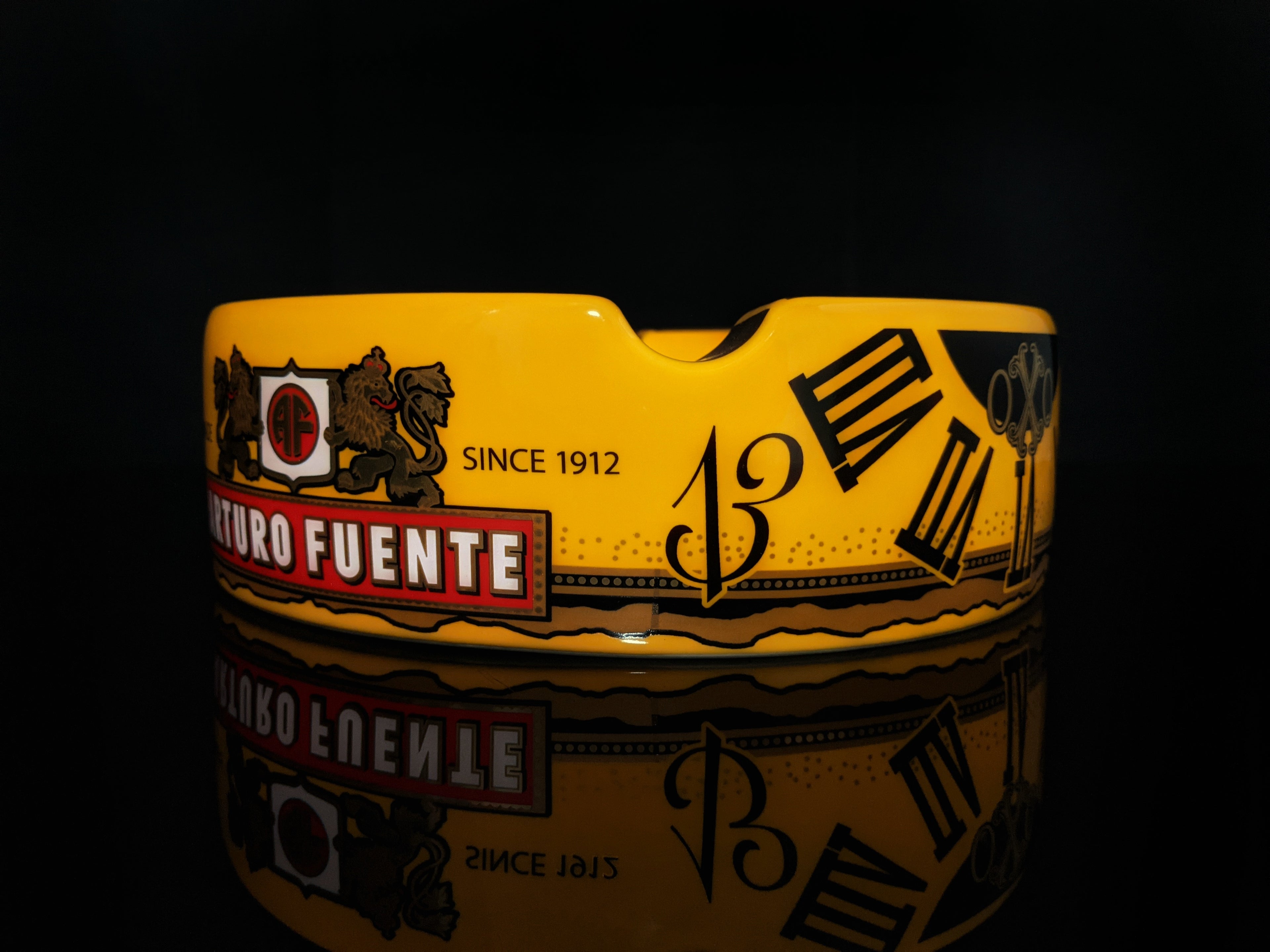 Arturo Fuente Yellow Ceramic Ashtray