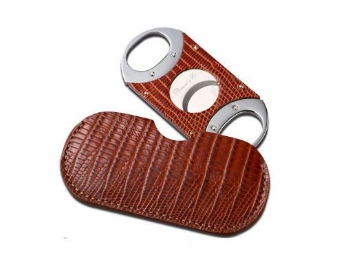 Brizard and Co. The "Double Guillotine" Cigar Cutter - Lizard Pattern Havana