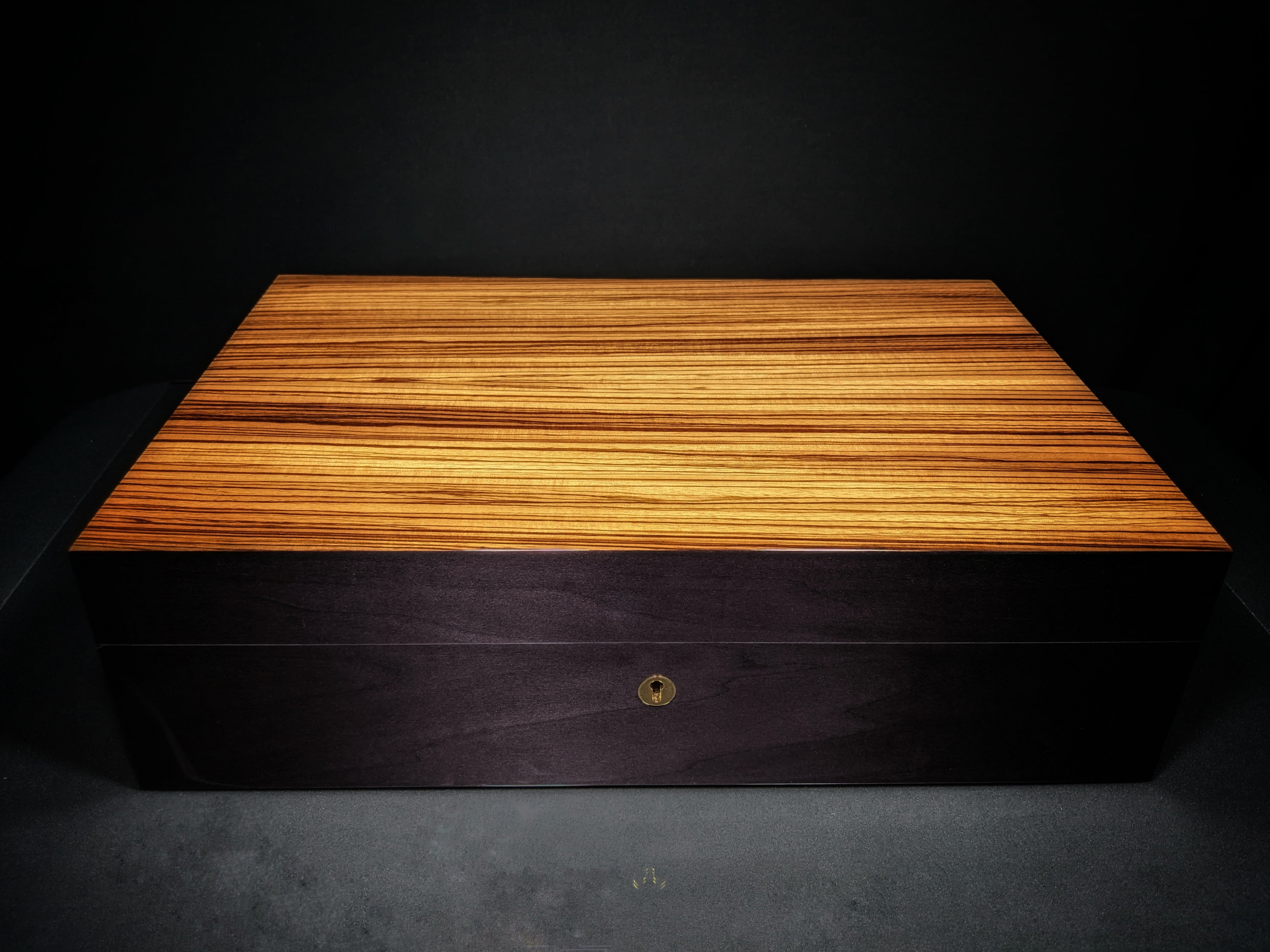 Elie Bleu Zebrawood Humidor 110 count