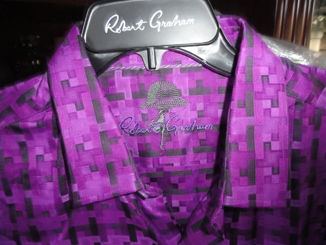 Robert Graham Pepys Street Large Size Long Sleeve Shirt New with Tags